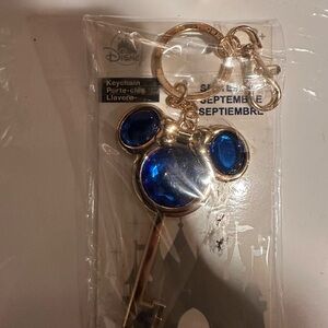 Disney Mickey Mouse Blue and Gold Keychain